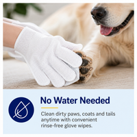 Pet Cleaning Gloves Wipes for Dogs & Cats