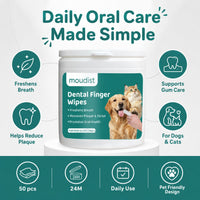Dental Finger Wipes for Dogs & Cats